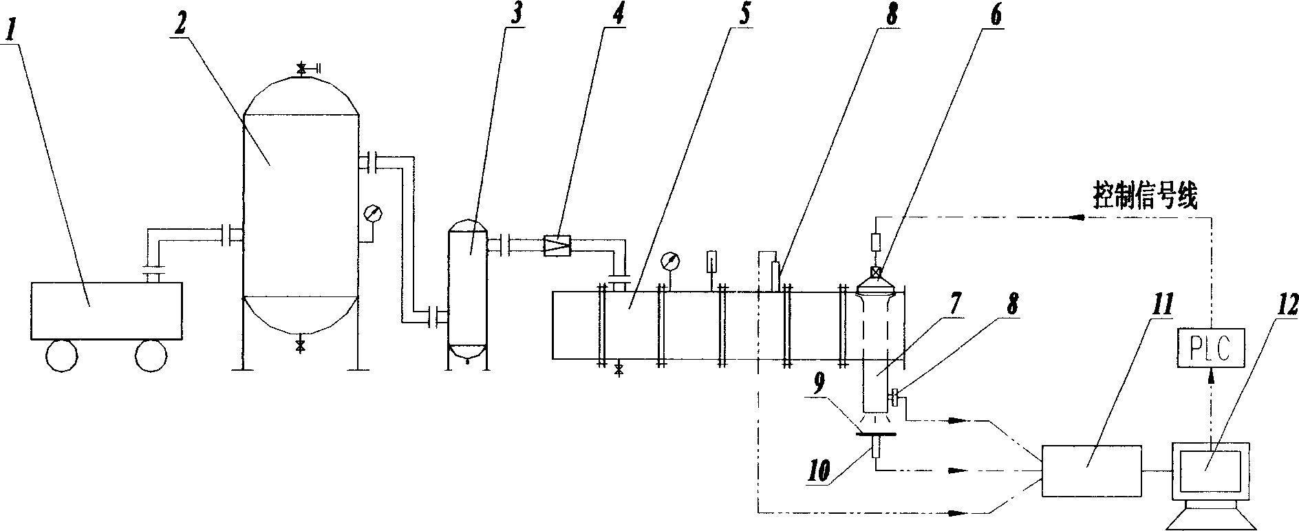 Pulse valve performance detecting device and method