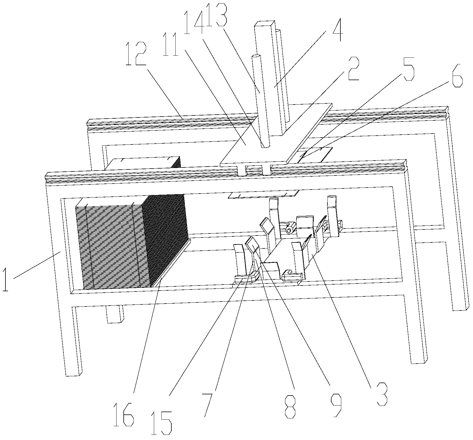 Packing box folding device