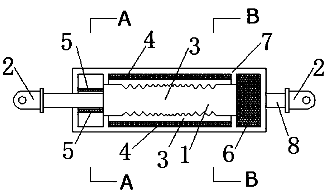 Super-elastic multi-stage matching friction limiting energy dissipation device for controlling residual displacement of structural node