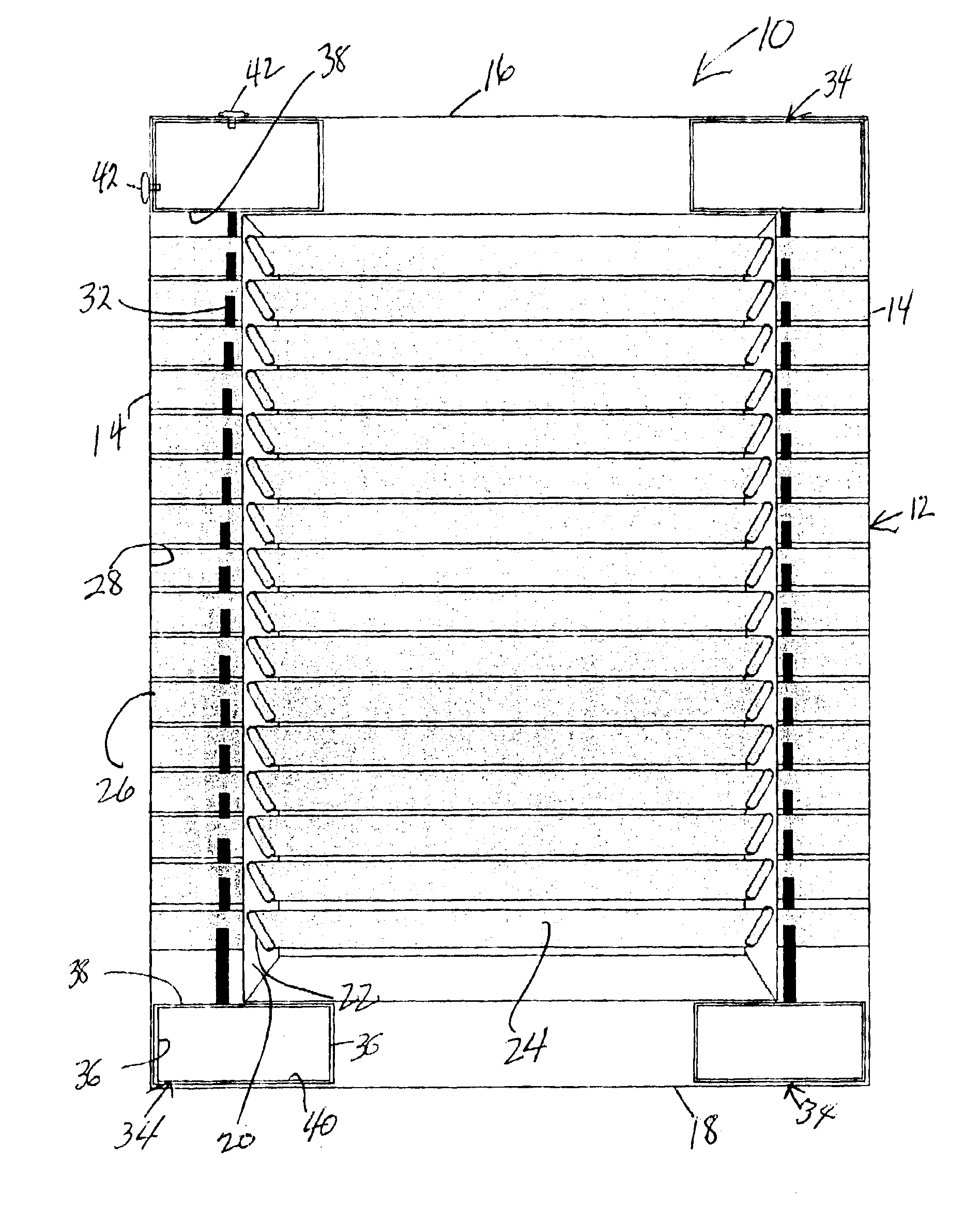 Storm resistant fixed shutter assembly