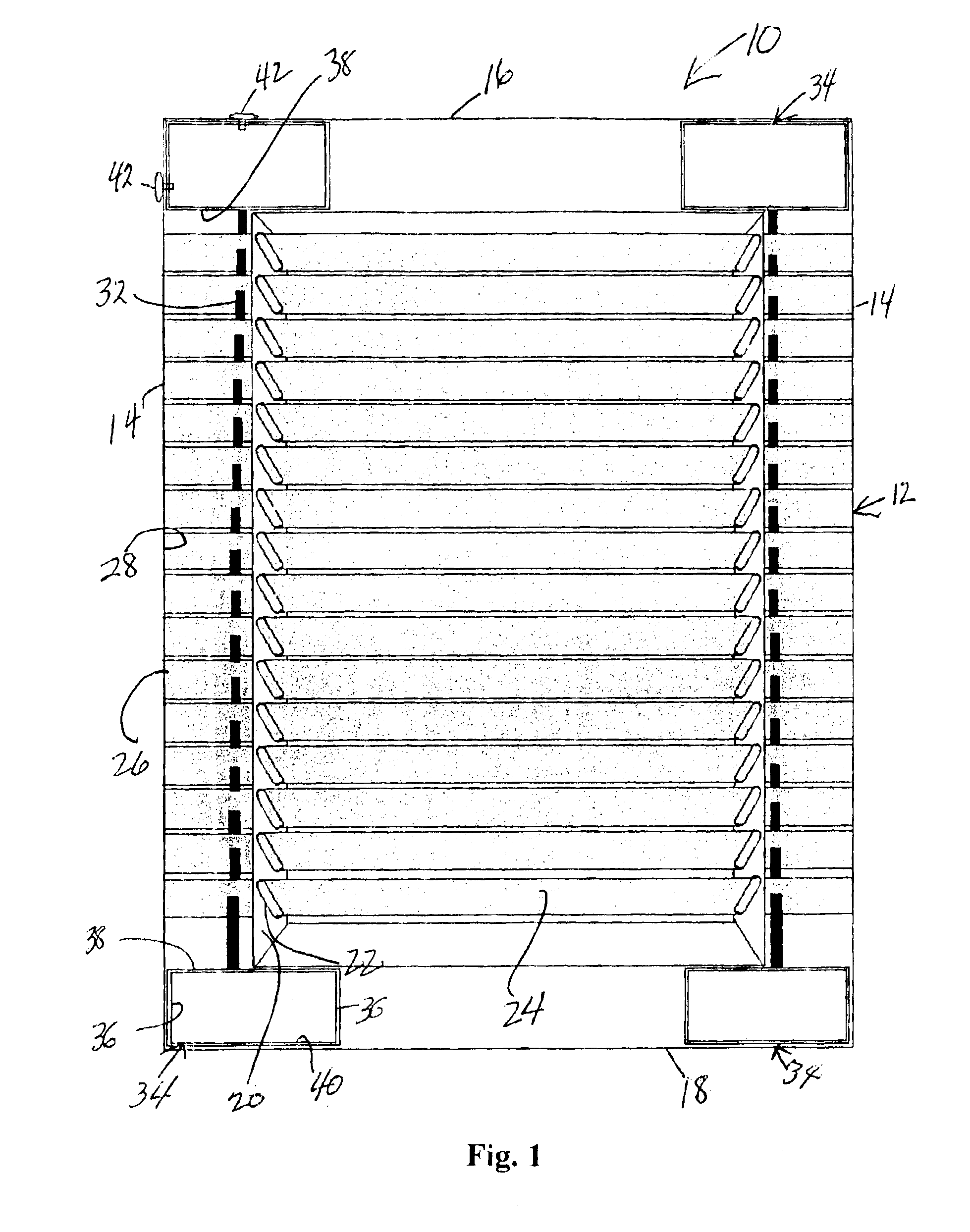 Storm resistant fixed shutter assembly