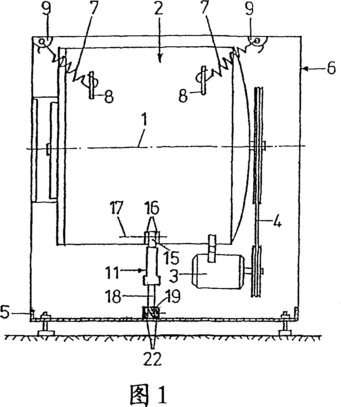 Connecting device for connecting of vibration damper to washing machine and/or frame of washing machine