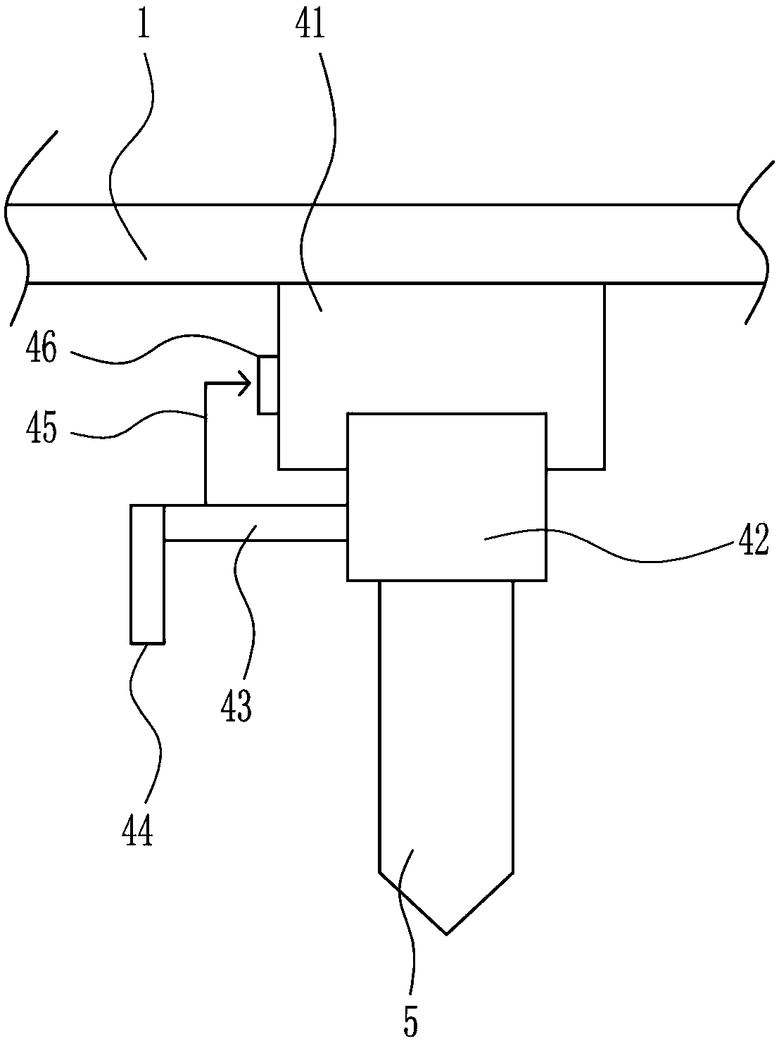 Code spraying device for entrance guard card surface processing