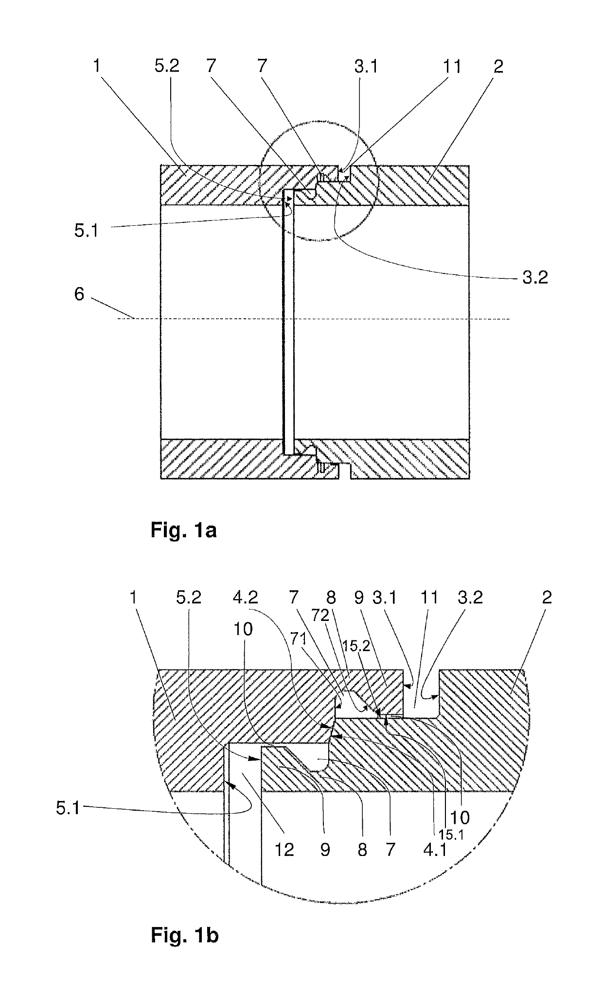 Joint-site structure for components to be connected by means of overlap friction welding, and method for connecting components by means of friction welding