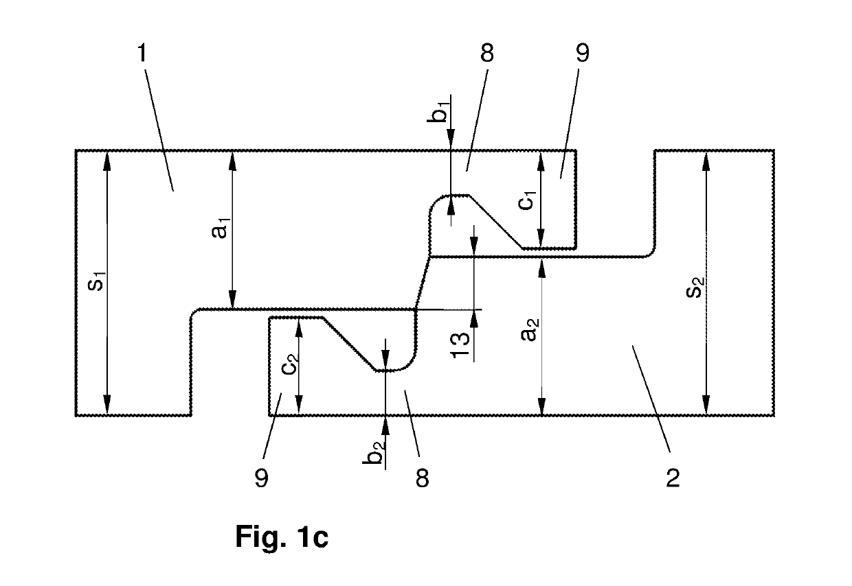 Joint-site structure for components to be connected by means of overlap friction welding, and method for connecting components by means of friction welding