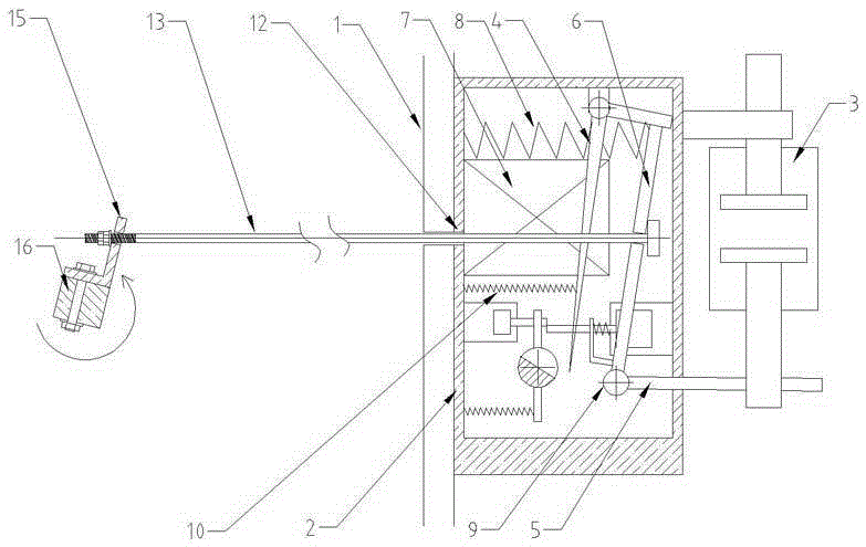 Vacuum alternating-current contactor for mechanical emergency