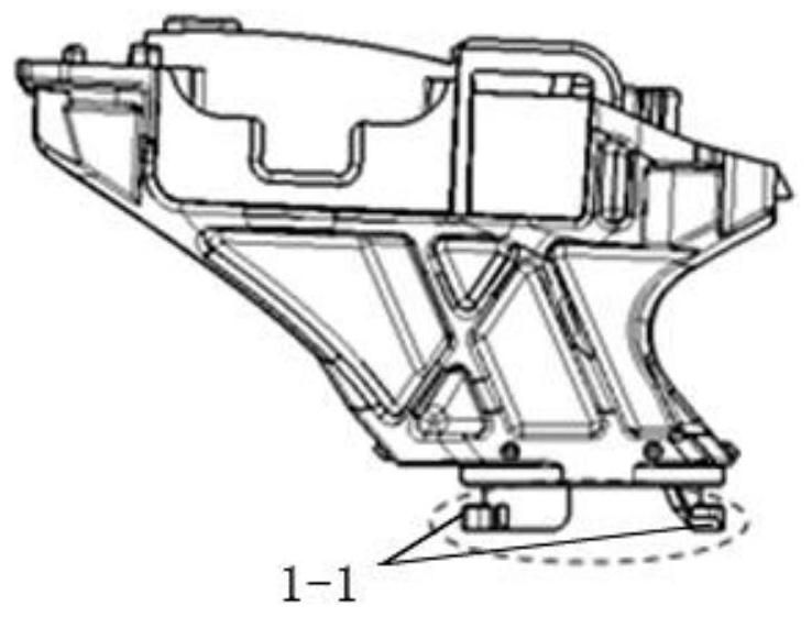 Electronic gear shifting handle mounting structure and assembling method