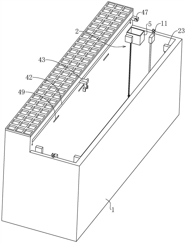 An automated rack plating pool