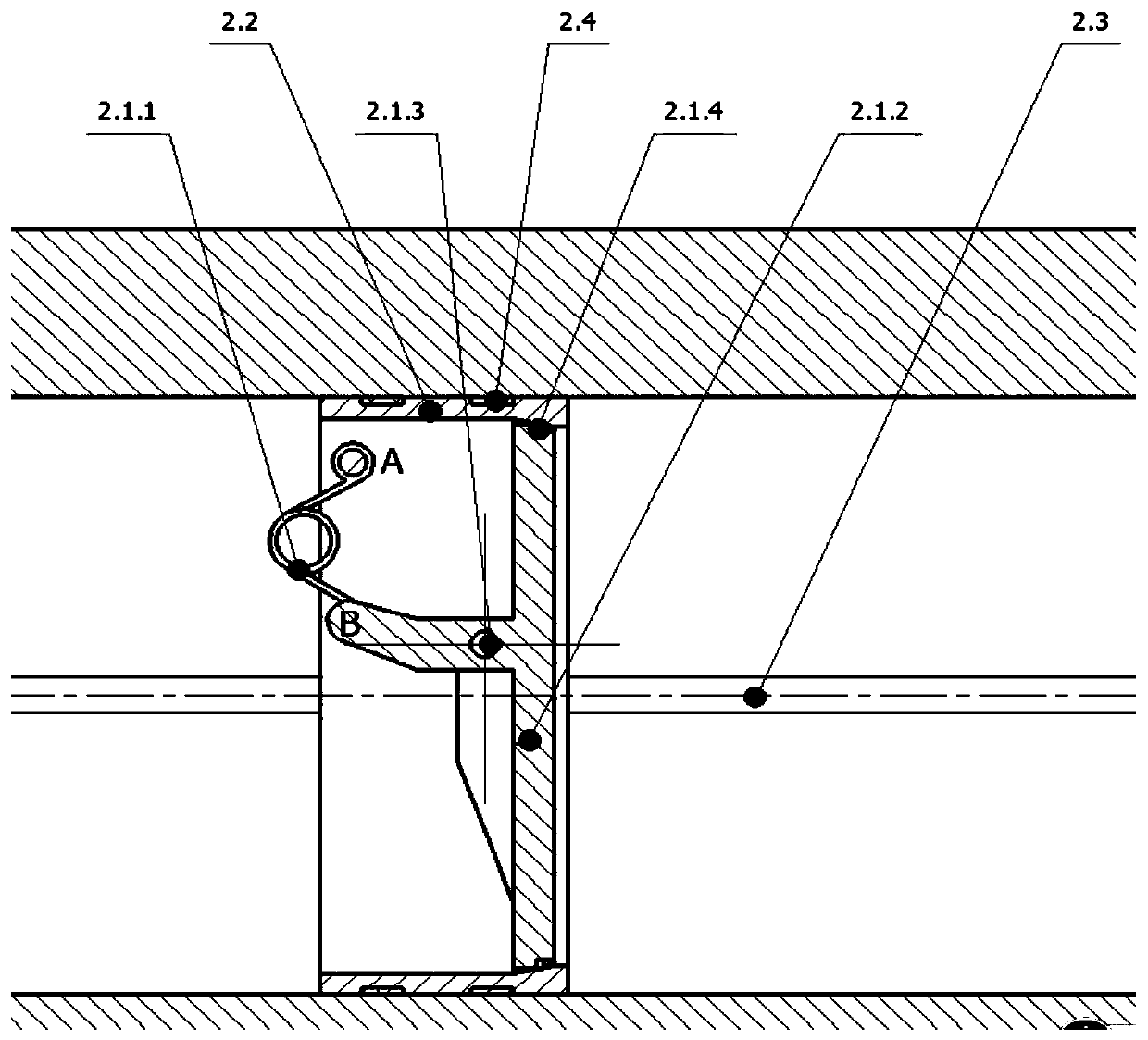 A passive piston volumetric tube with flip valve plug