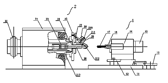 Hole grinding device for internal scrap discharging type rose reamer