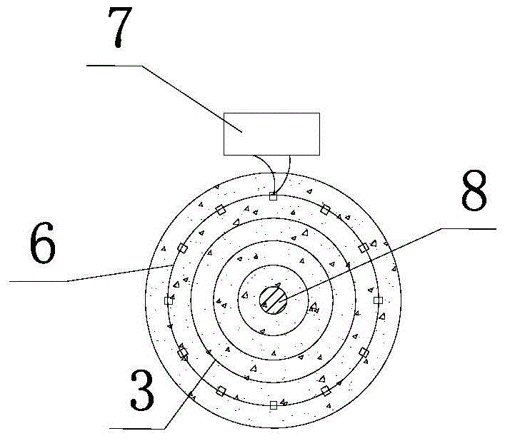 Monitoring device and method for rust expansion and cracking of reinforced concrete based on optical fiber sensing