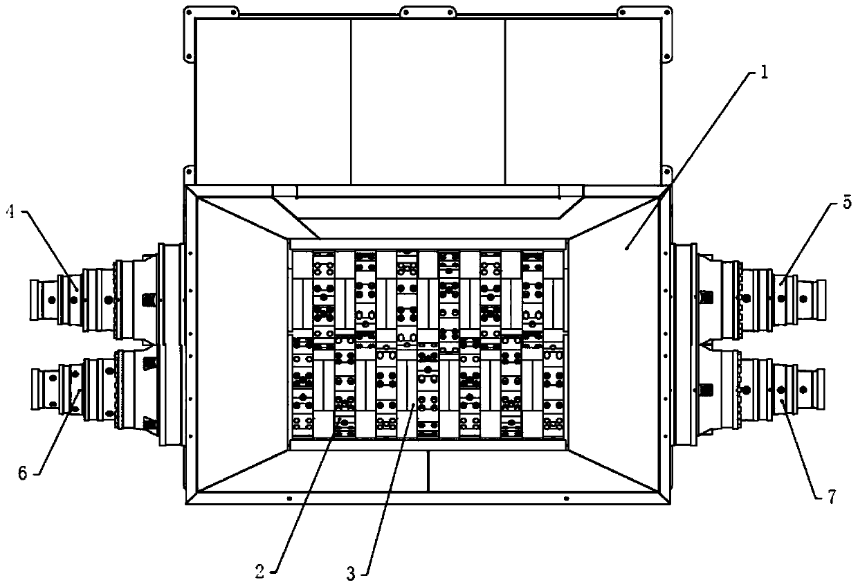 Dual-shaft unpacking and breaking device