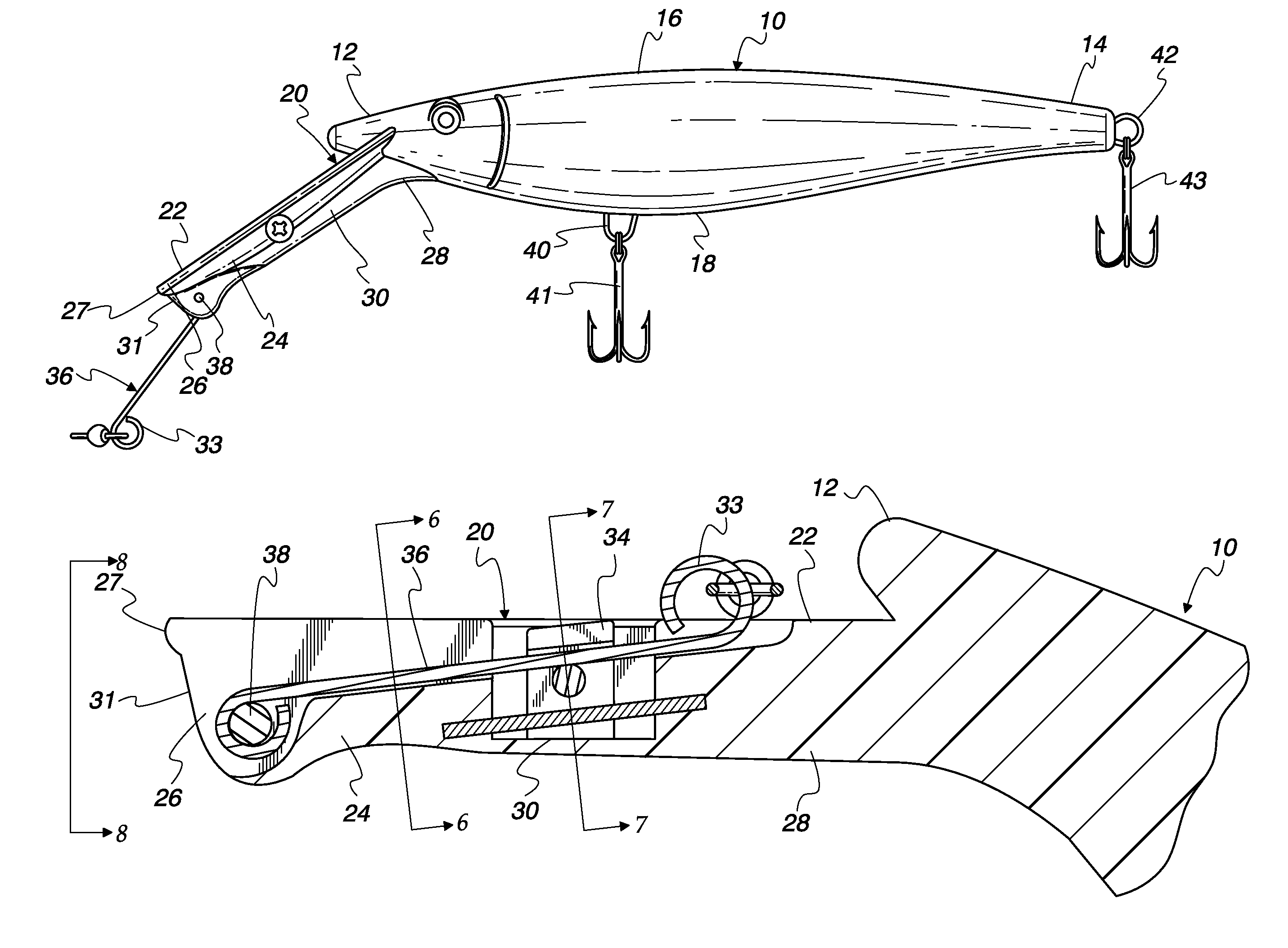 Deep diving fishing lure