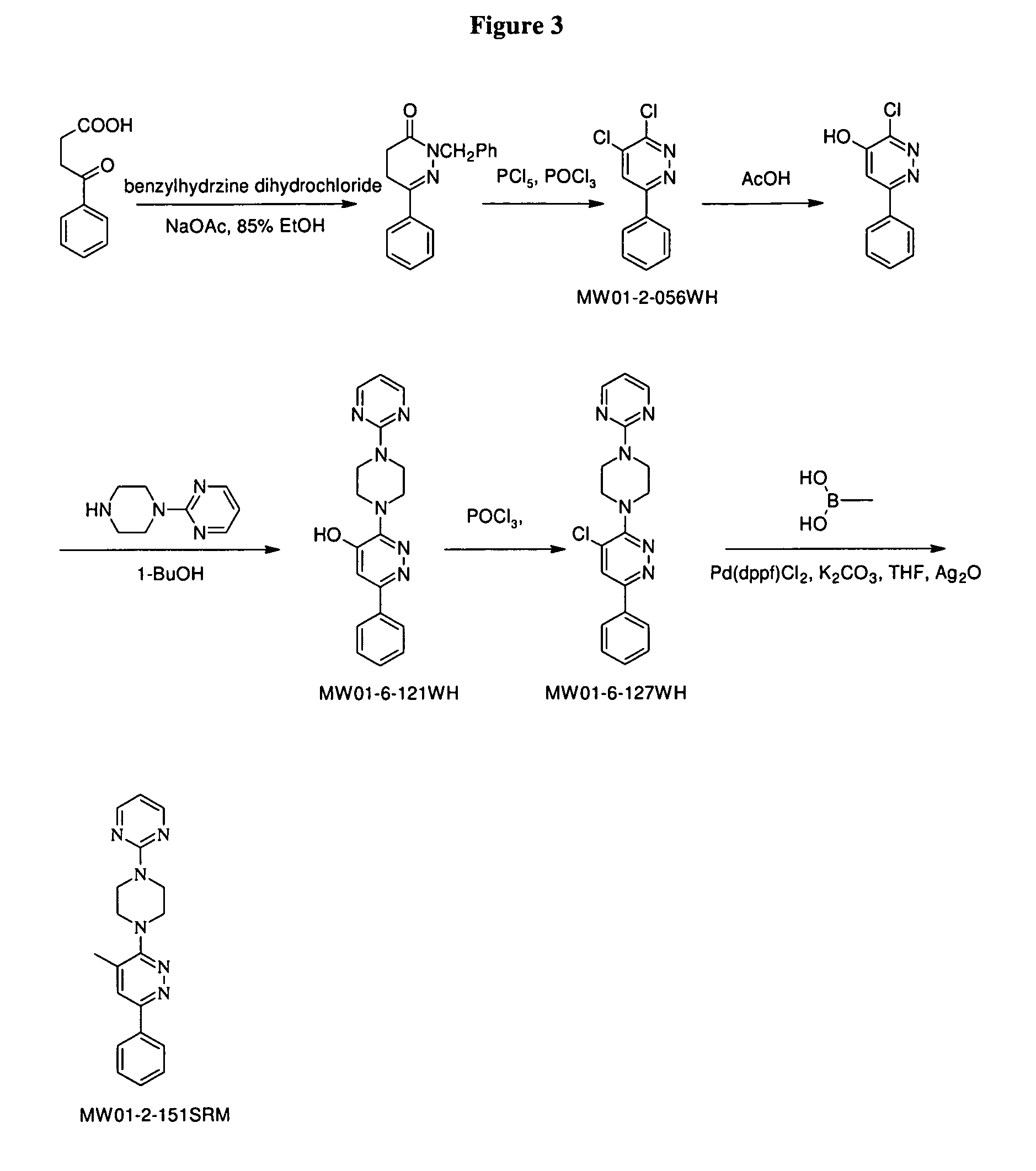 Compositions and treatments using pyridazine compounds and cholinesterase inhibitors