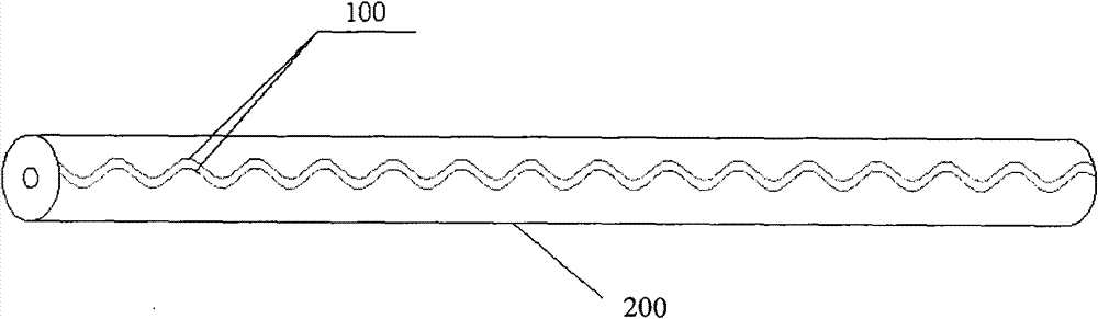 Monophase electric optical fiber embedded power cable