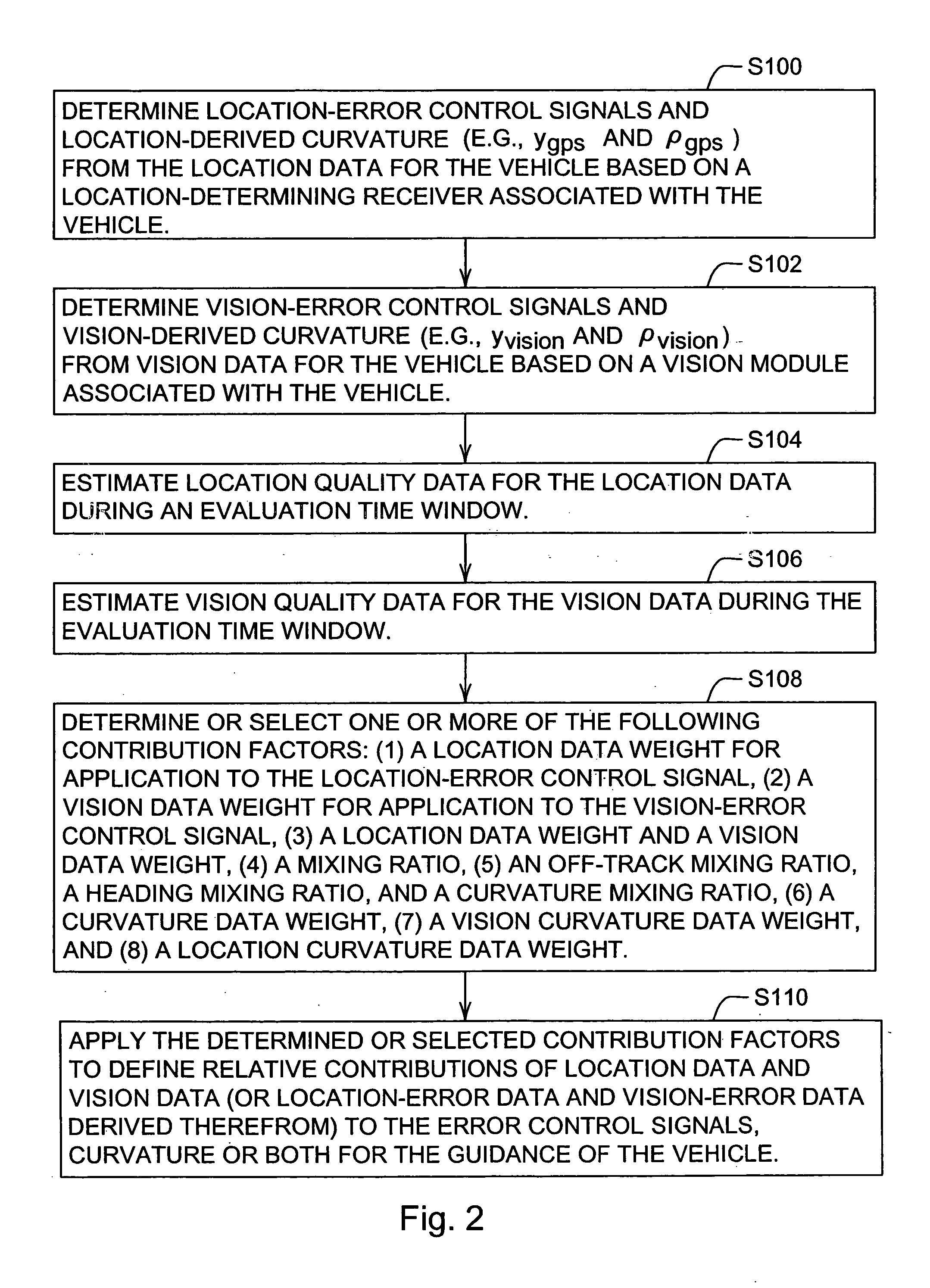 Vision-aided system and method for guiding a vehicle