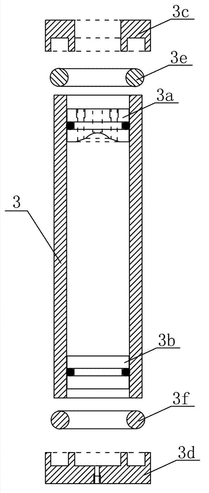 High-pressure multiphase fluid density measurement device and measurement and calculation method thereof