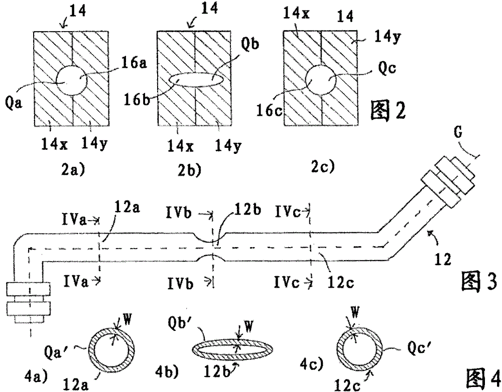 Molding device and molding method for producing hollow molded articles