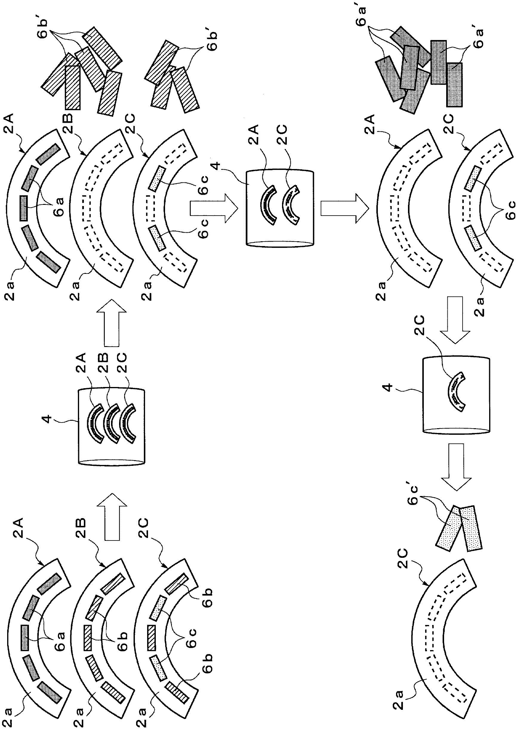 Method for recycling motor