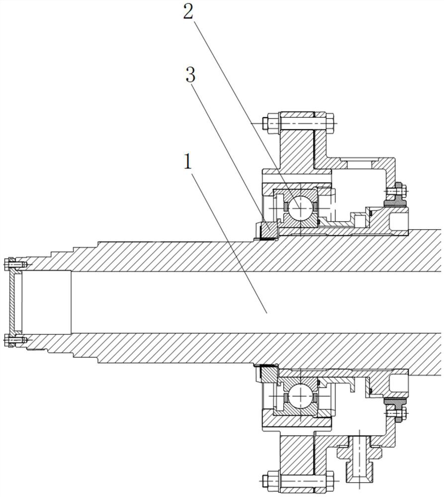 Assembling and disassembling device for bearing inner ring compression nut