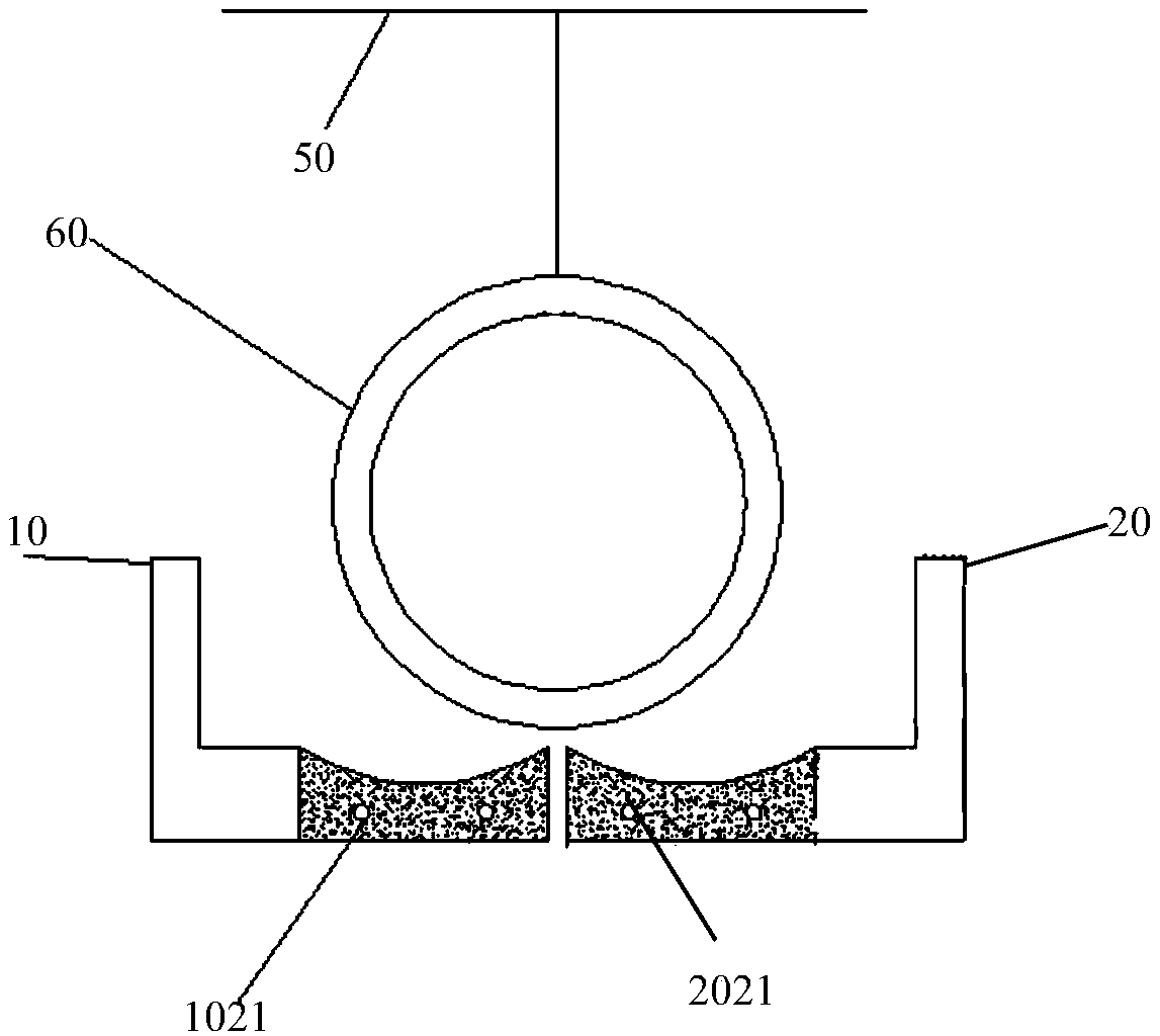 Drainage pipeline positioning device