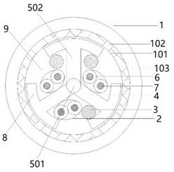 Drag chain line for high-flexibility robot body, and production process thereof