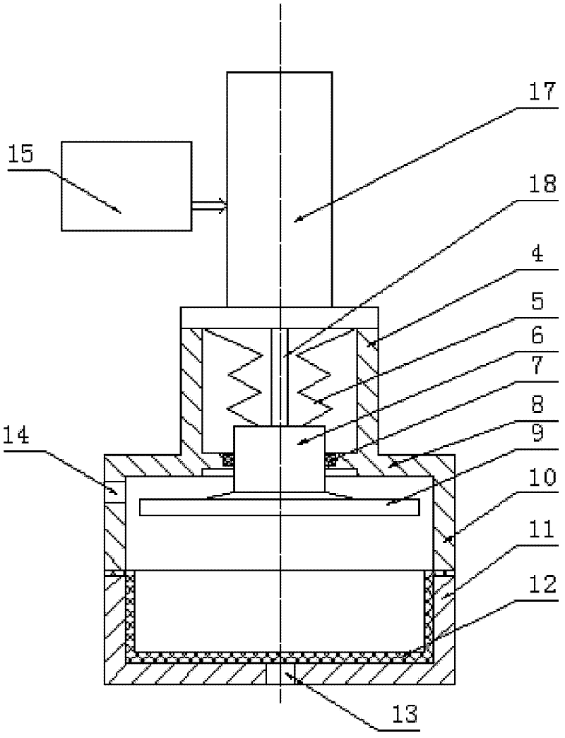 Pneumatic-electric-control volume-variable type amount of liquid control device