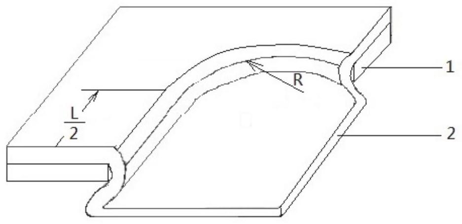 Special-shaped rivet-free riveting structure and forming device and method