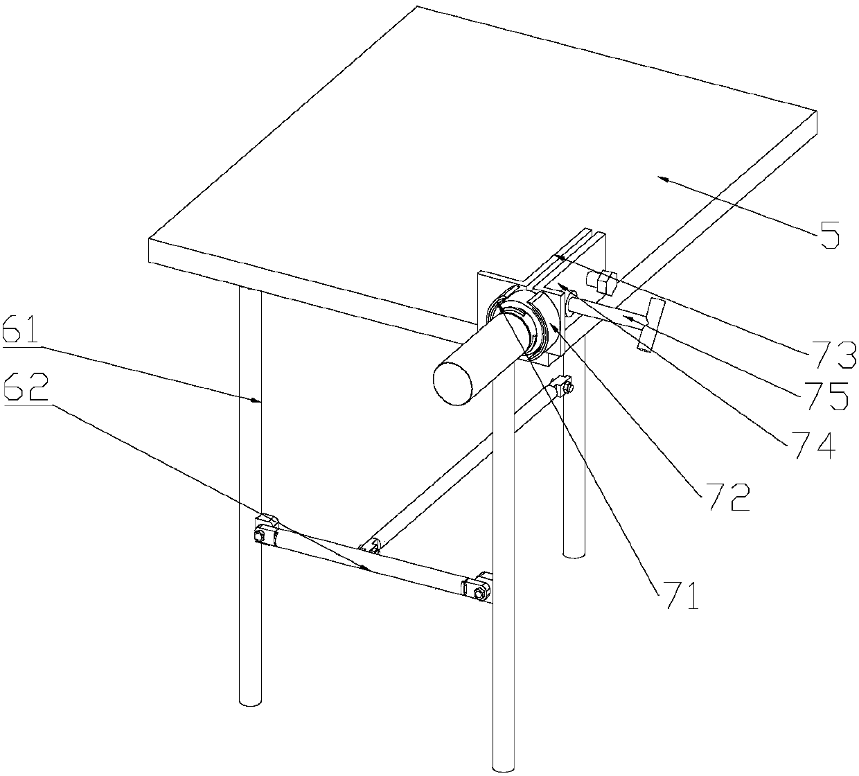 Combined tool for binding fire hose and application method thereof