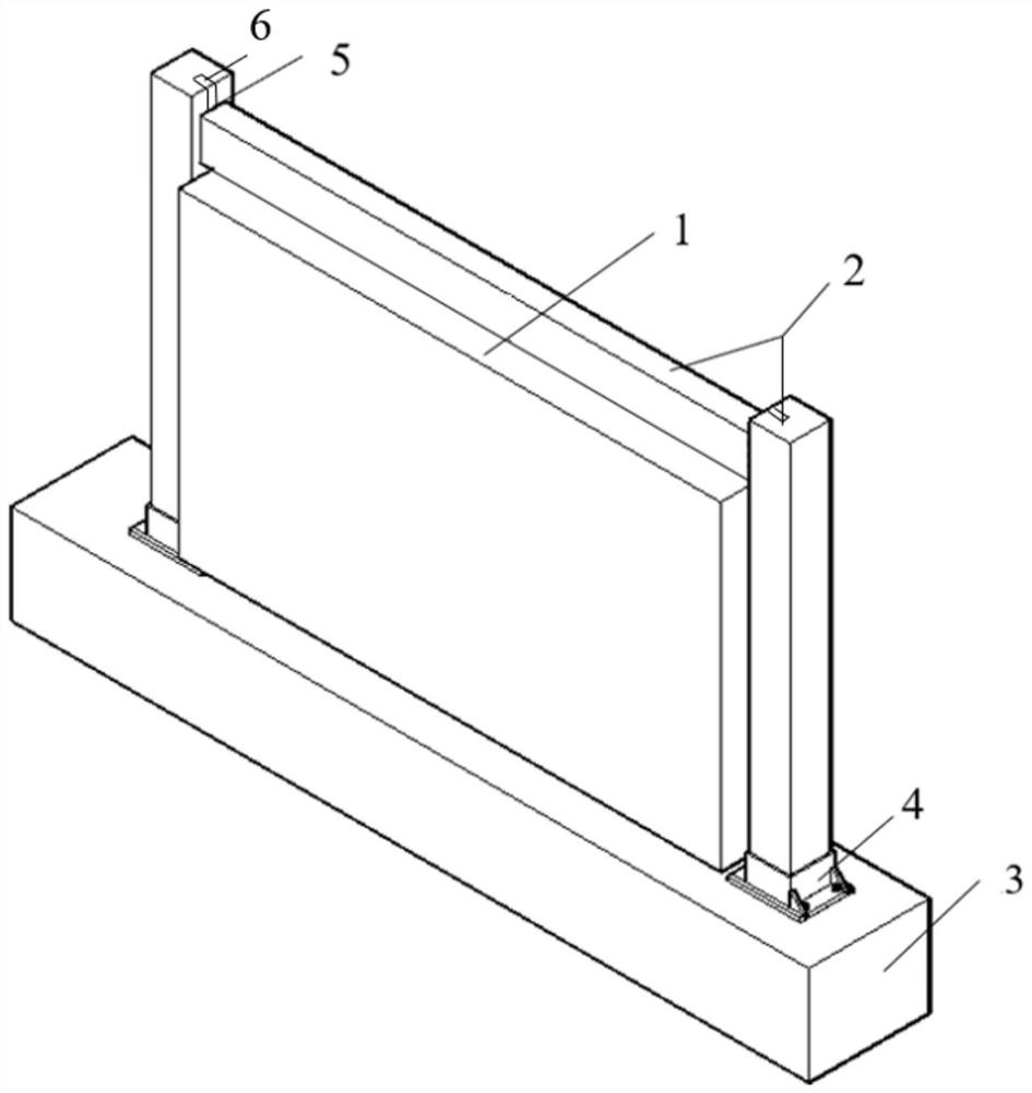 Laminated wood frame-rammed earth filling wall and construction technology