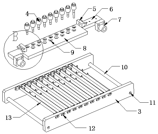 A support device with adjustable support position