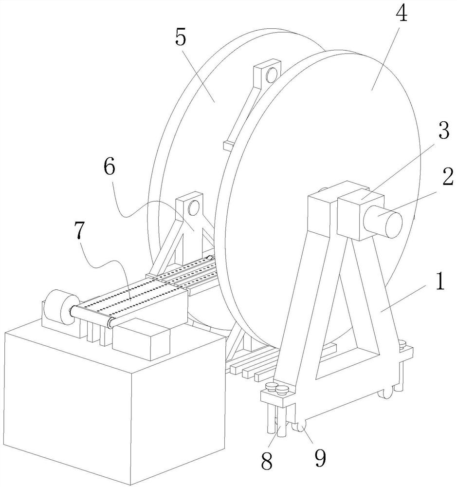 An up and down conveying device for a grease box