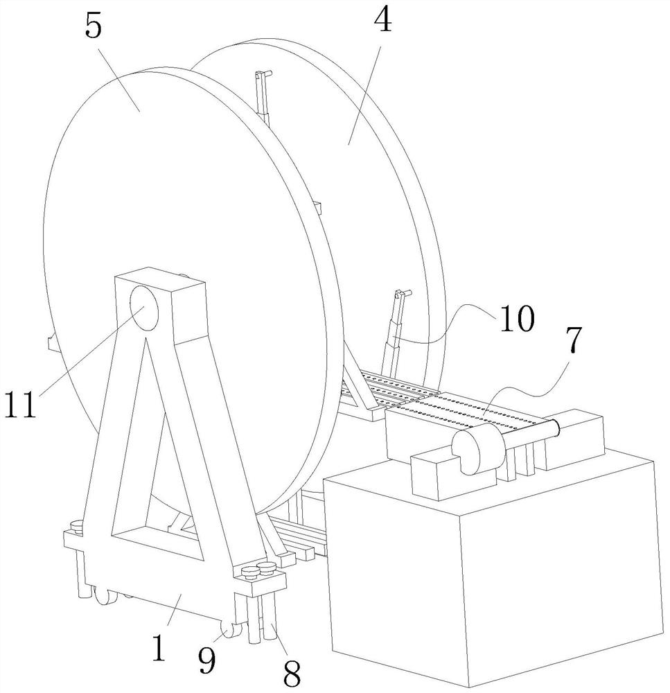 An up and down conveying device for a grease box