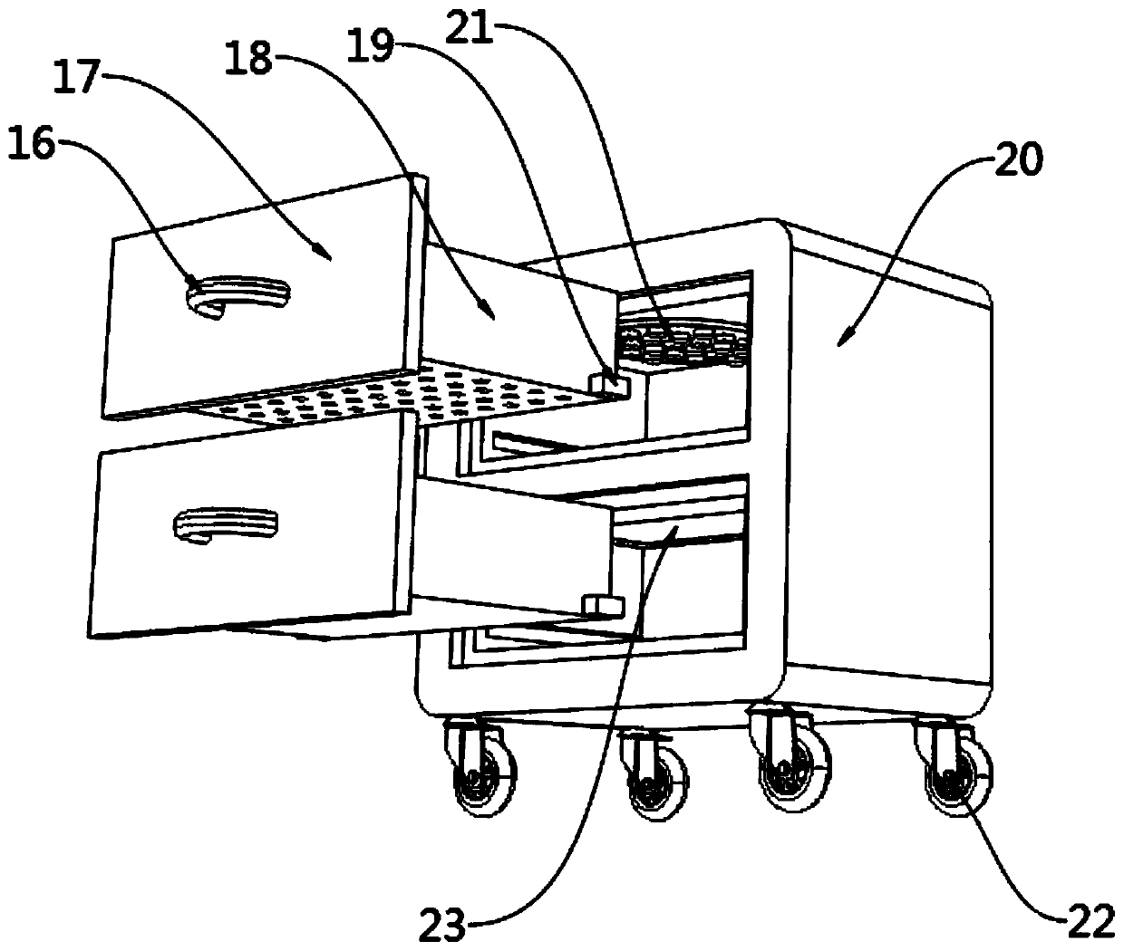 Medical device for trauma surgery in general surgery department