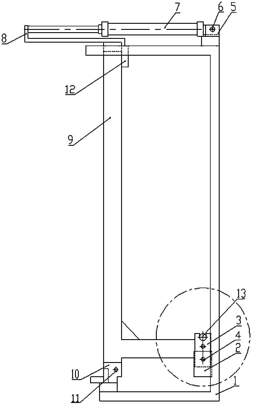 Single cylinder type automatic feed mechanism