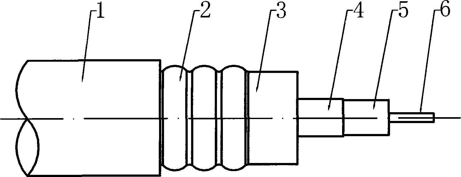 Radio frequency coaxial electric cable for mobile communication and method for manufacturing