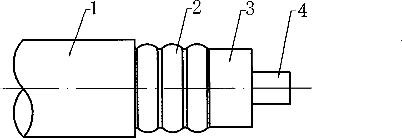 Radio frequency coaxial electric cable for mobile communication and method for manufacturing