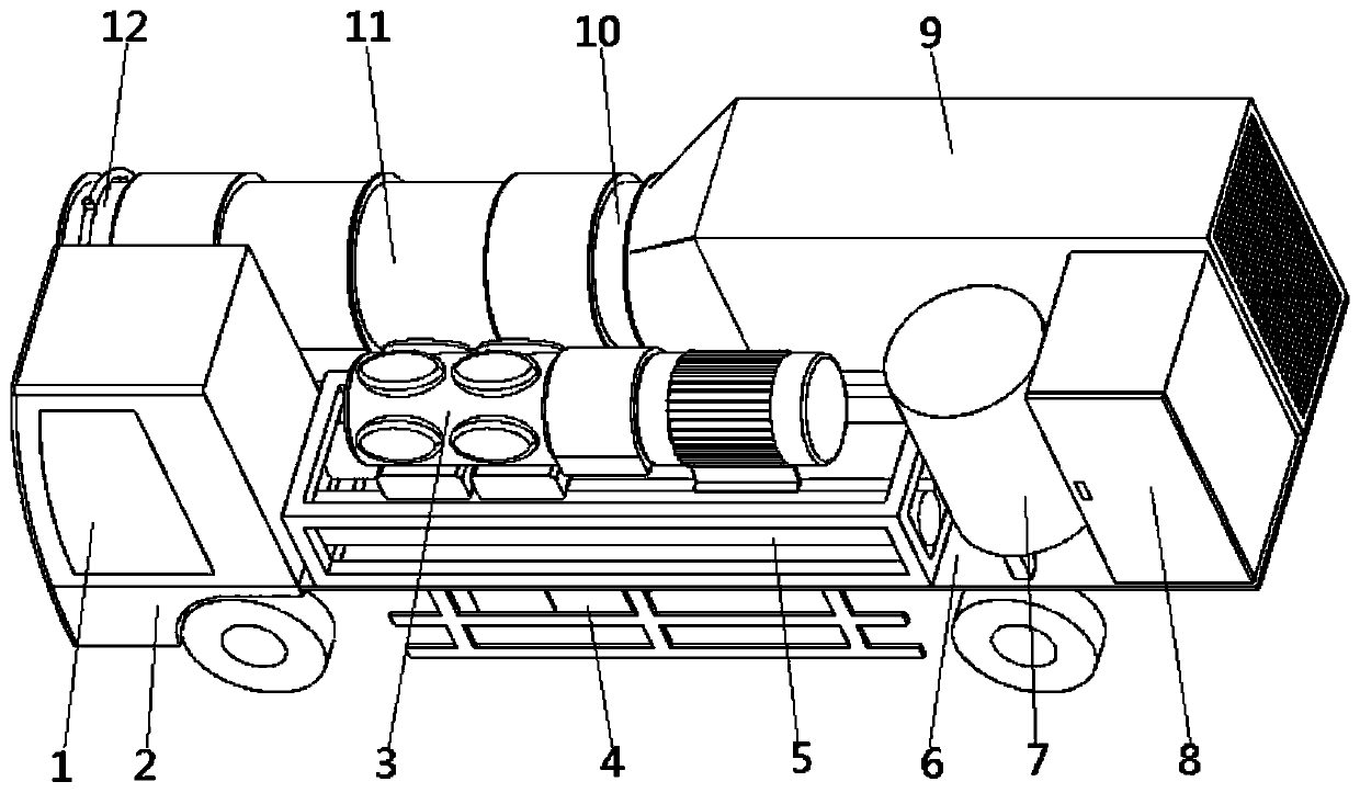 Mobile tunnel local ventilation refrigeration device