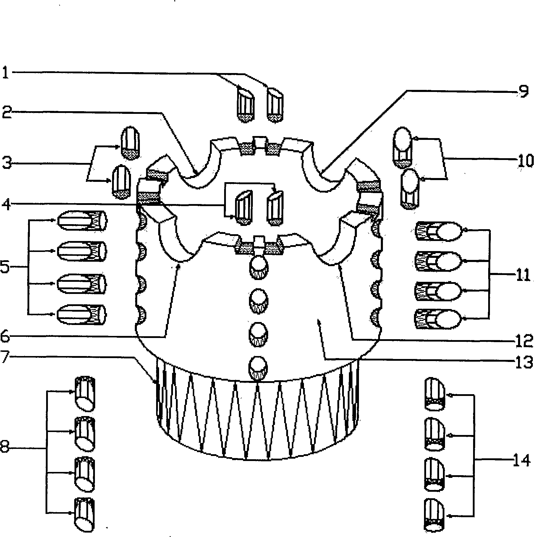 Ultra-deep drilling bit apparatus for high tailing dam