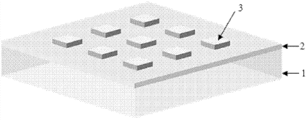 Biological sensor based on periodical nano medium particles and preparation method of sensor