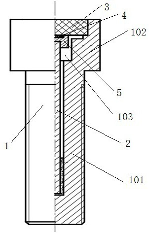 A color-changing bolt