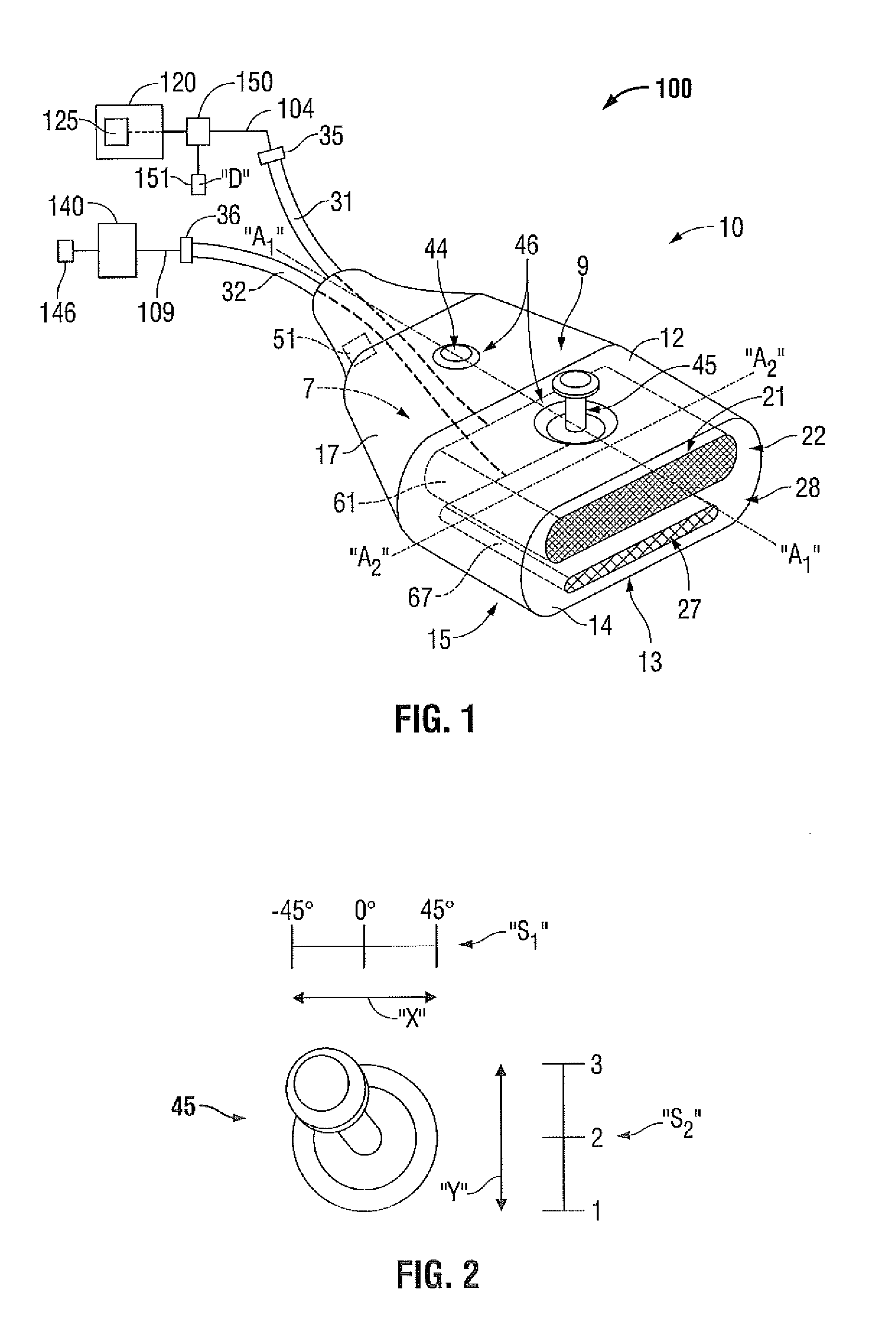 Energy-delivery device including ultrasound transducer array and phased antenna array