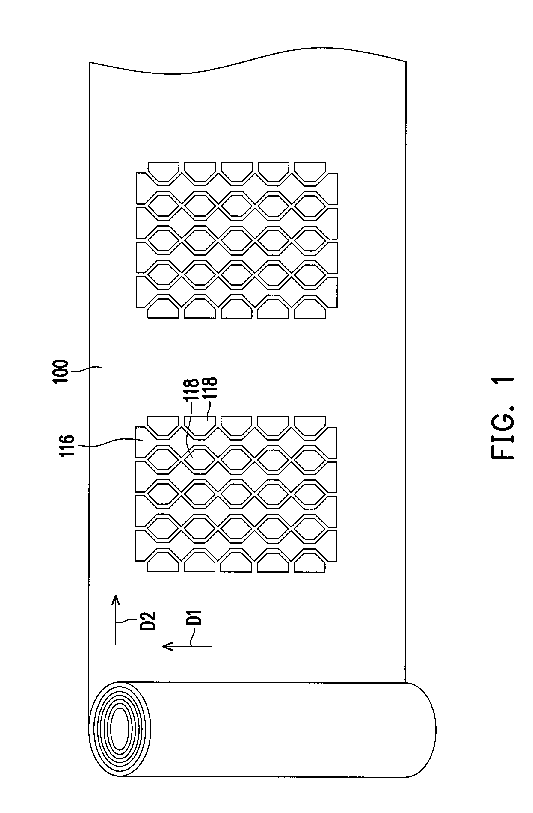 Flexible projective capacitive touch sensor structure