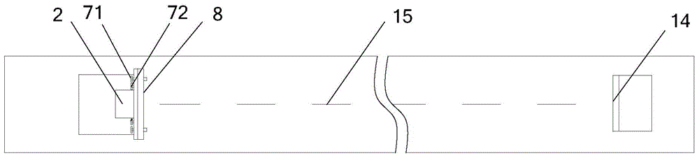 Structure and method for installing perpendicularity sensor on ultralong tubular pillar