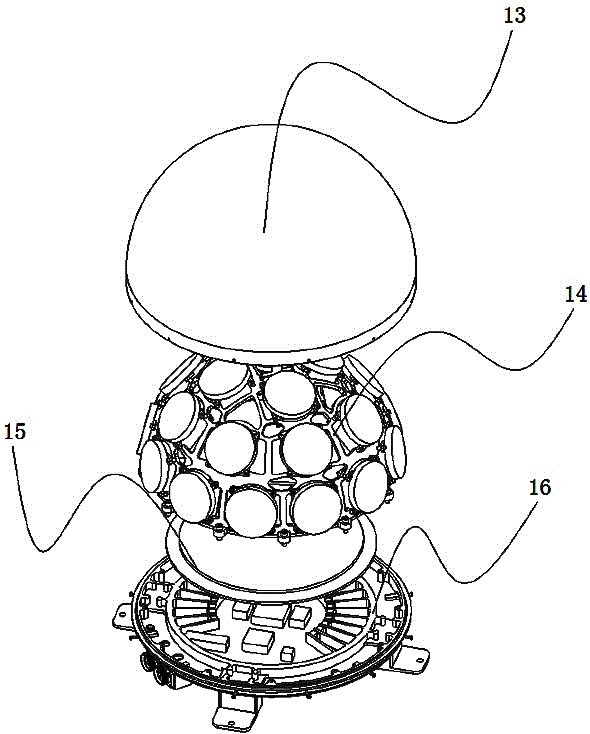 Conformal spherical antenna array