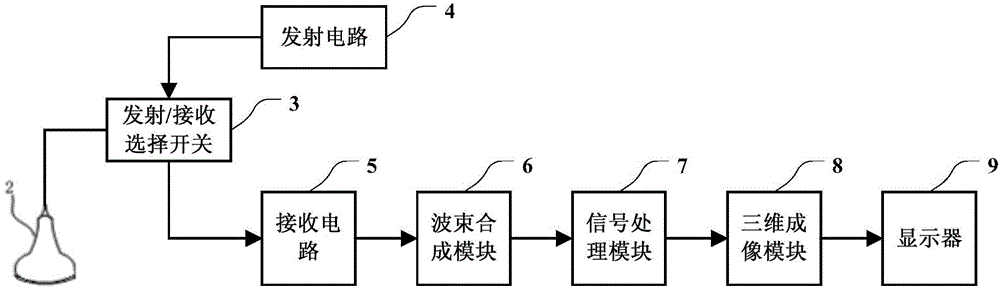 Three-dimensional ultrasonic imaging method and system