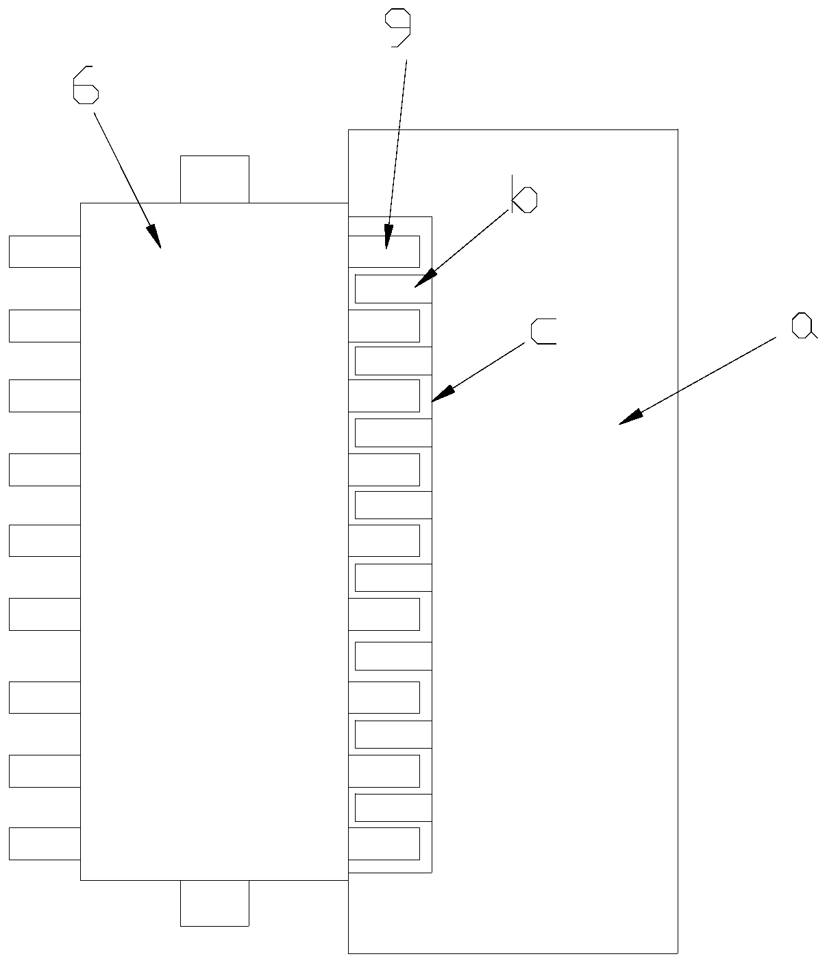 Recovering and crushing device for PVC plastic production