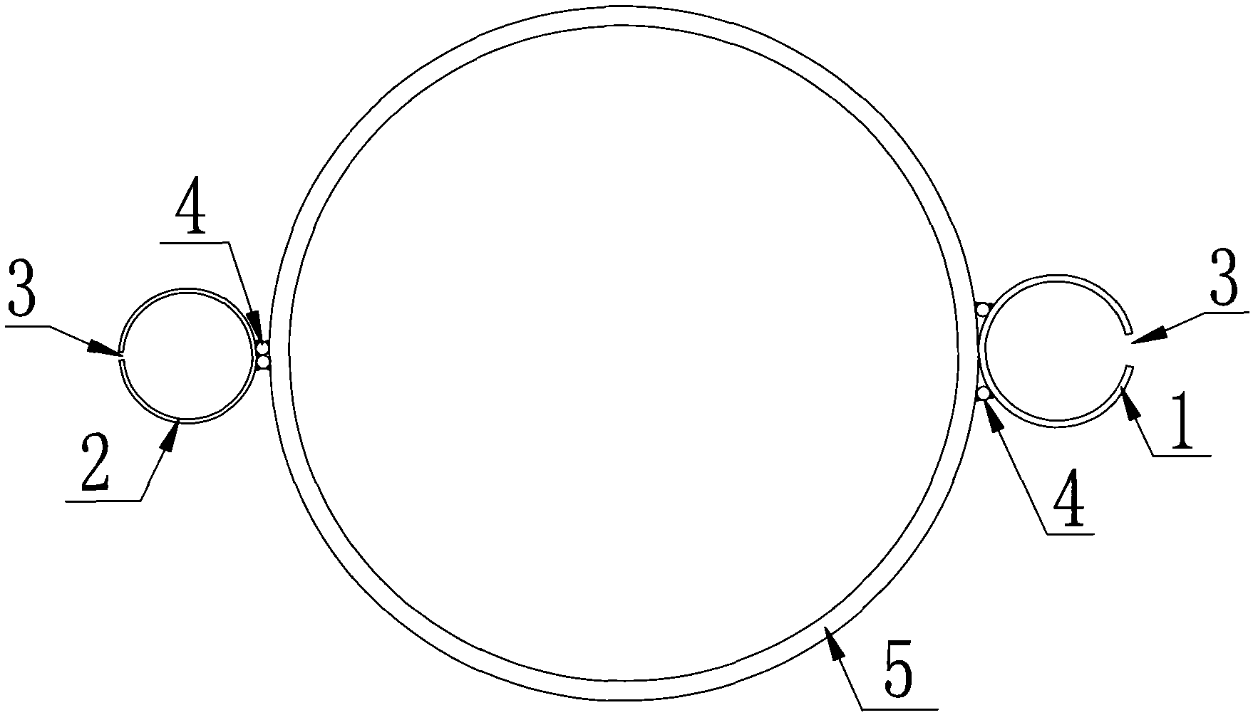 Locking opening structure of steel cofferdam and construction method for locking opening structure