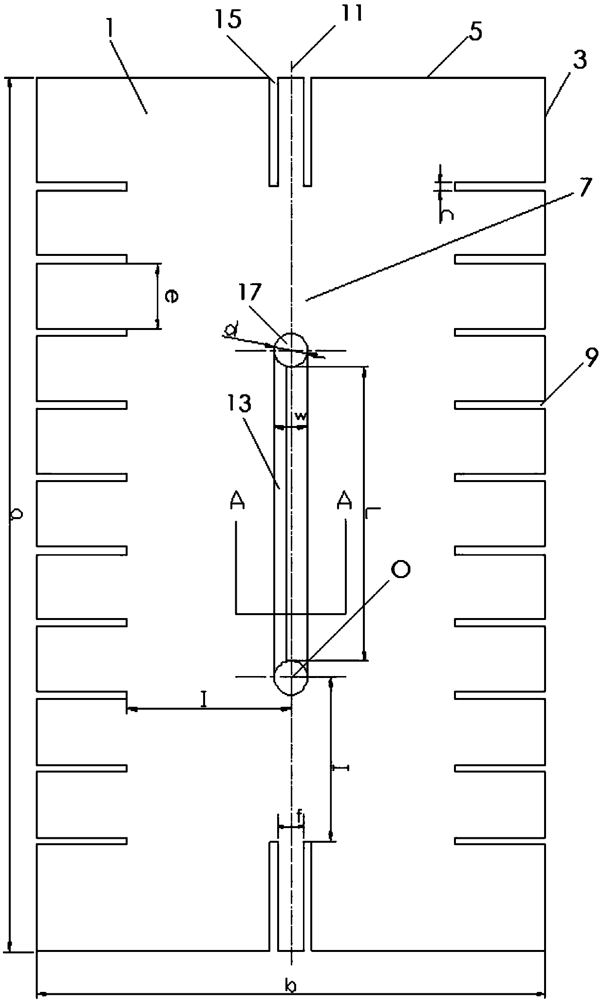 Sample for welding crack sensitivity test and welding crack sensitivity test method