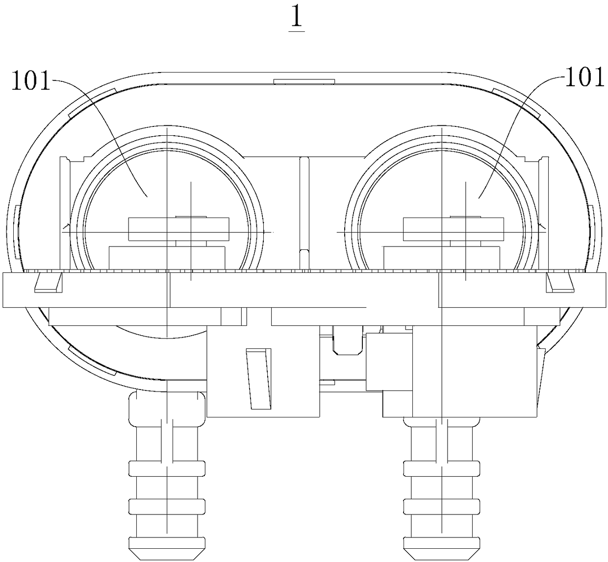 Washing delivery assembly and drum washing machine with same